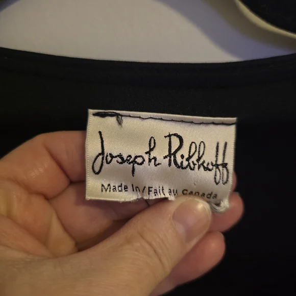 ✨ Joseph Ribkoff Black Sequin Zip-Up Jacket – Elegant Statement Piece - Picture 5 of 8